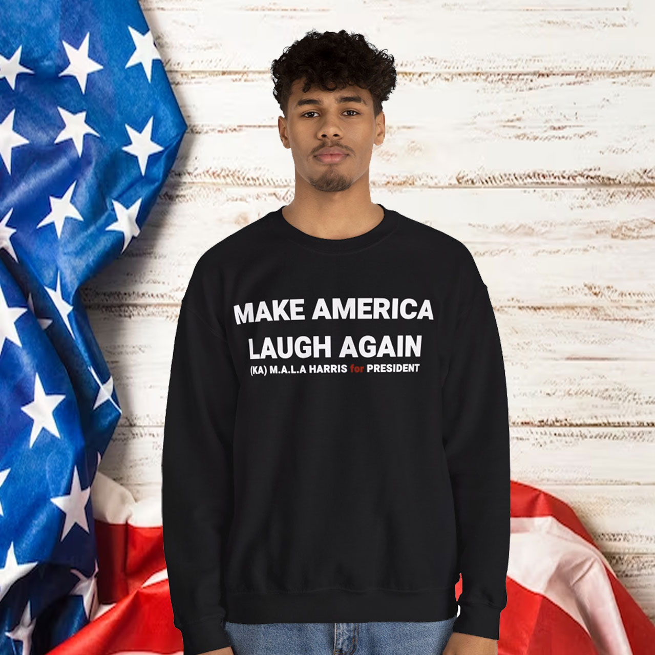 Kamala Harris 24 President Make America Laugh Again Sweat
