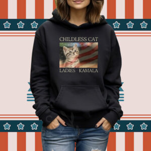 American Flag Cat Lady Kamala Shirt Childless Cat Ladies Kamala Shirt