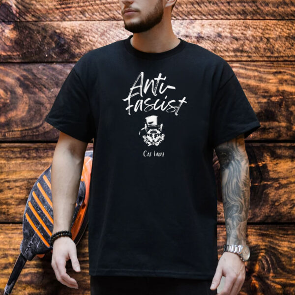 Anti-fascist cat lady tshirt childless or not Shirt
