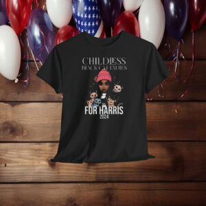 Black Childless Cat Ladies for Kamala Harris, Childless Cat Lady Shirt