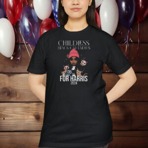 Black Childless Cat Ladies for Kamala Harris, Childless Cat Lady Shirt