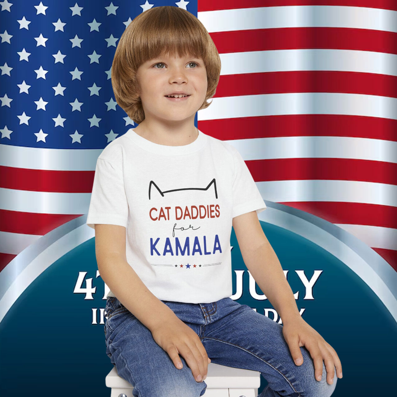 Cat Daddies for Kamala Kids Shirt