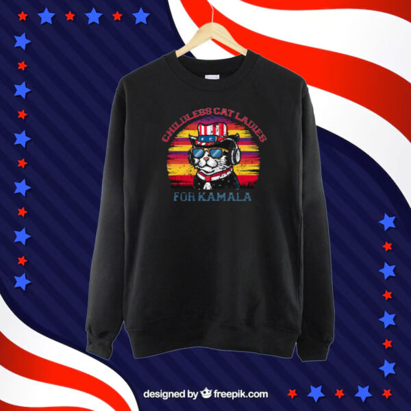 Cat Ladies For Kamala 2024 Tshirt,Democrat Gift Shirt