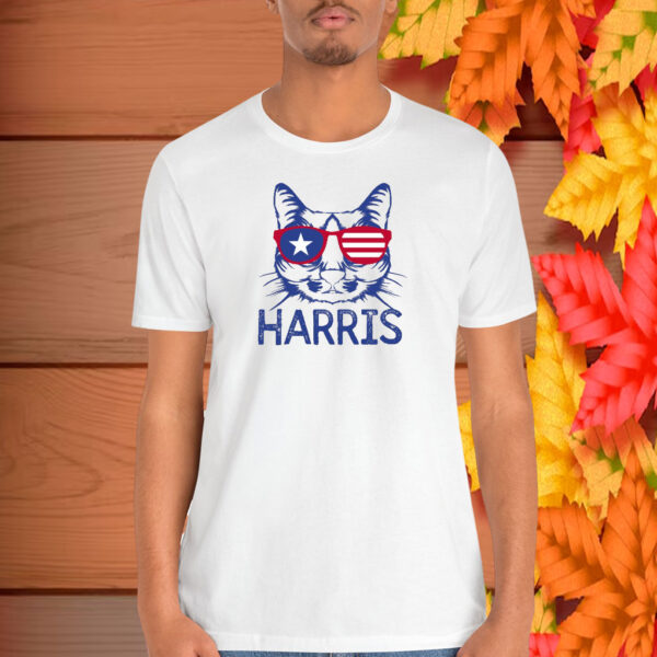 Cat Ladies For Kamala Shirt, Kamala Harris 2024 President Shirt, Cat Mom Shirt