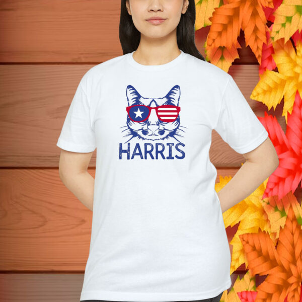 Cat Ladies For Kamala Shirt, Kamala Harris 2024 President Shirt, Cat Mom Shirt