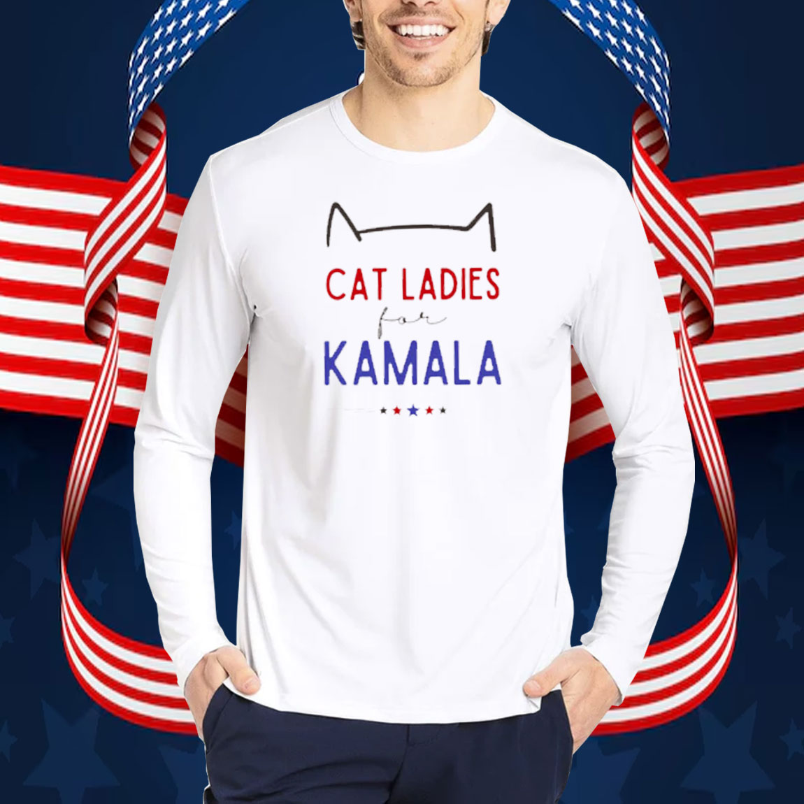 Cat Ladies For Kamala Shirt Kamala Harris 2024 President Shirts