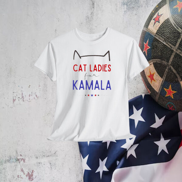 Cat Ladies For Kamala Shirt | Kamala Harris 2024 President T-Shirt