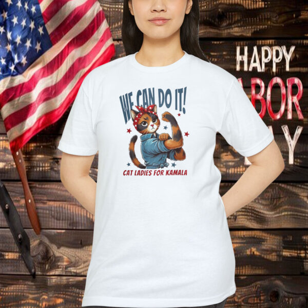 Cat Ladies for Kamala Shirt Childless Cat Lady Shirt Kamala Harris Shirt