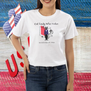 Cat Lady Who Votes Against Fascism Shirt