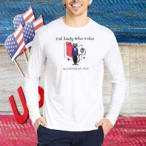 Cat Lady Who Votes Against Fascism Shirt