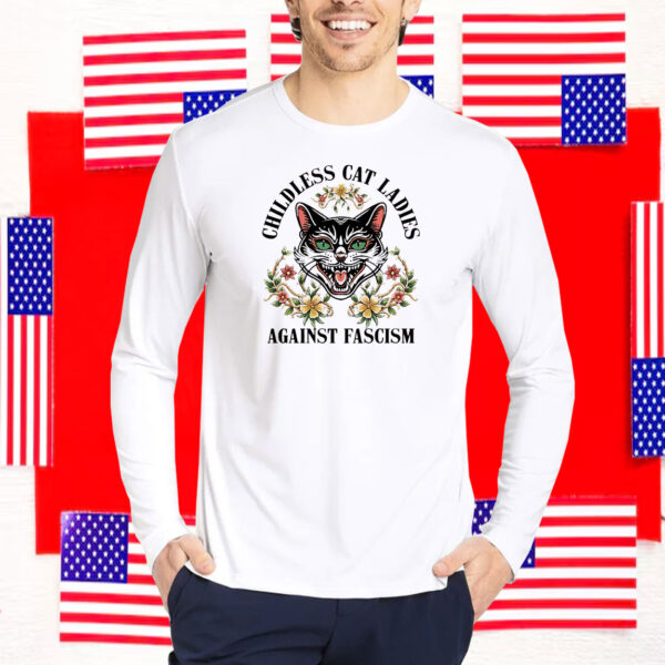 Childless Cat Ladies Against Fascism Png, Childless Cat Lady Vote Kamala Shirt