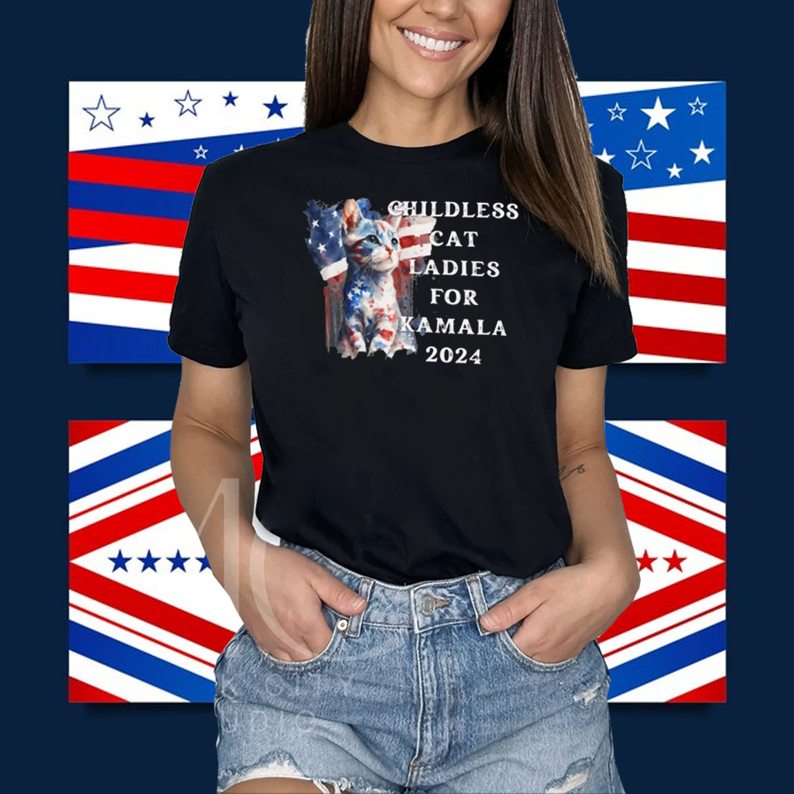 Childless Cat Ladies For Kamala Shirt