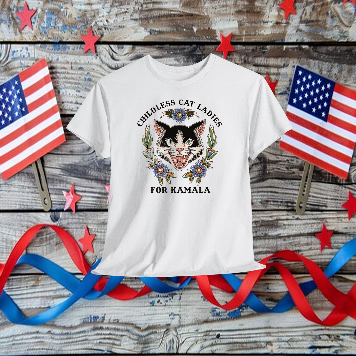 Childless Cat Ladies For Kamala, Childless Cat Lady for Kamala Shirt