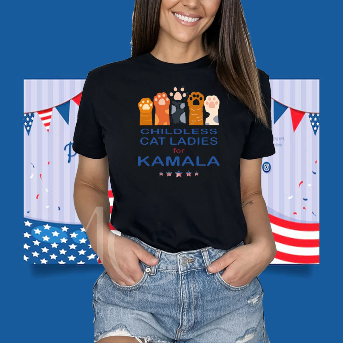 Childless Cat Ladies For Kamala Shirt, Kamala Harris 2024 President Shirt