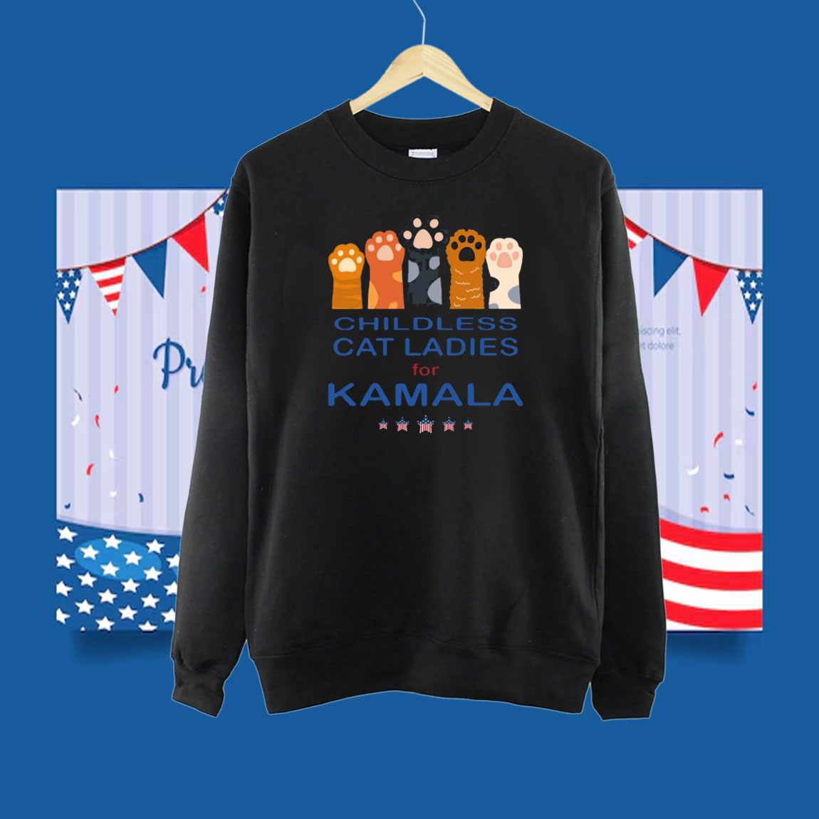 Childless Cat Ladies For Kamala Shirt, Kamala Harris 2024 President Shirt