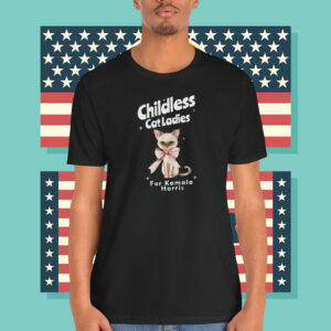 Childless Cat Ladies Pink Bow Coquette Shirt, Cat Ladies For Kamala Shirt