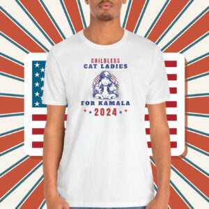 Childless Cat Ladies Png Kamala Harris Strong Shirt