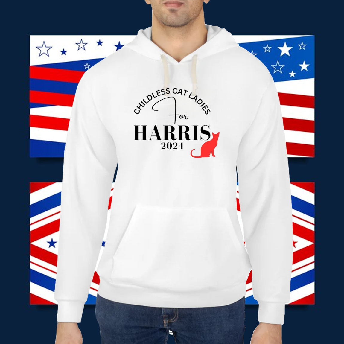 Childless Cat Ladies TShirt, Kamala Harris Tee, USA Election 2024 Shirt