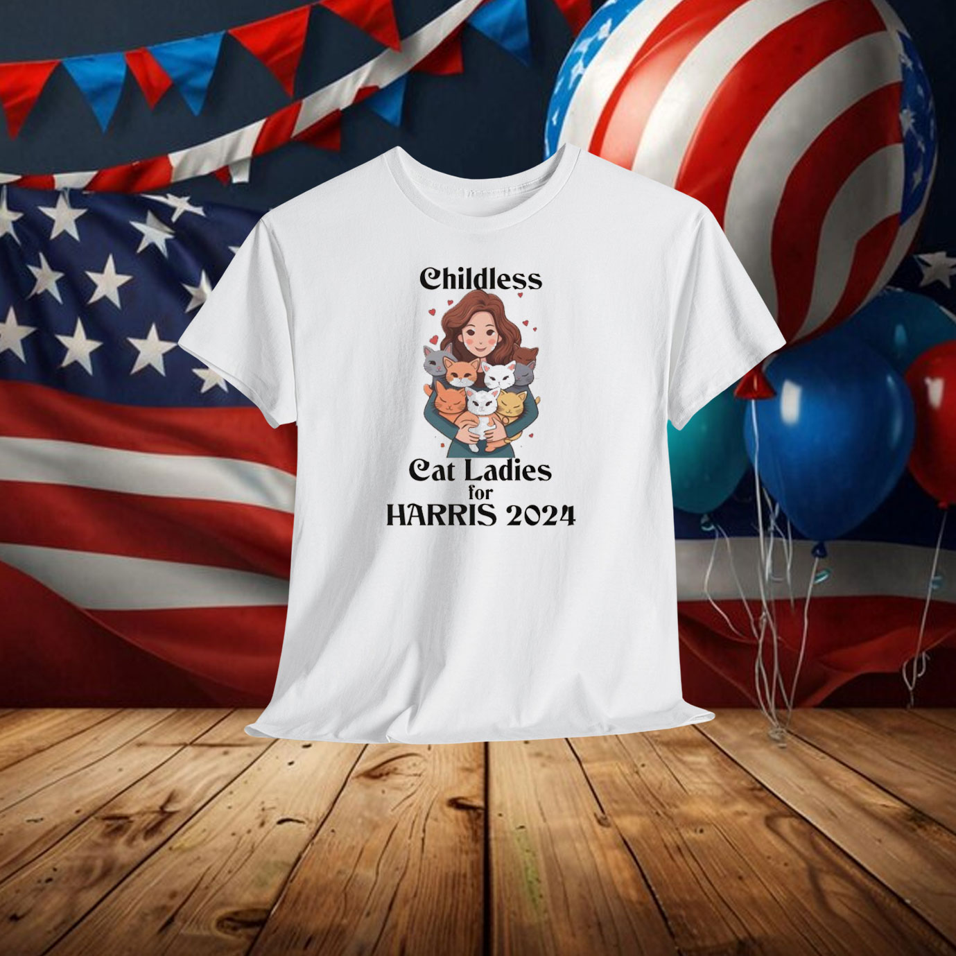 Childless Cat Ladies for Harris 2024 Shirt