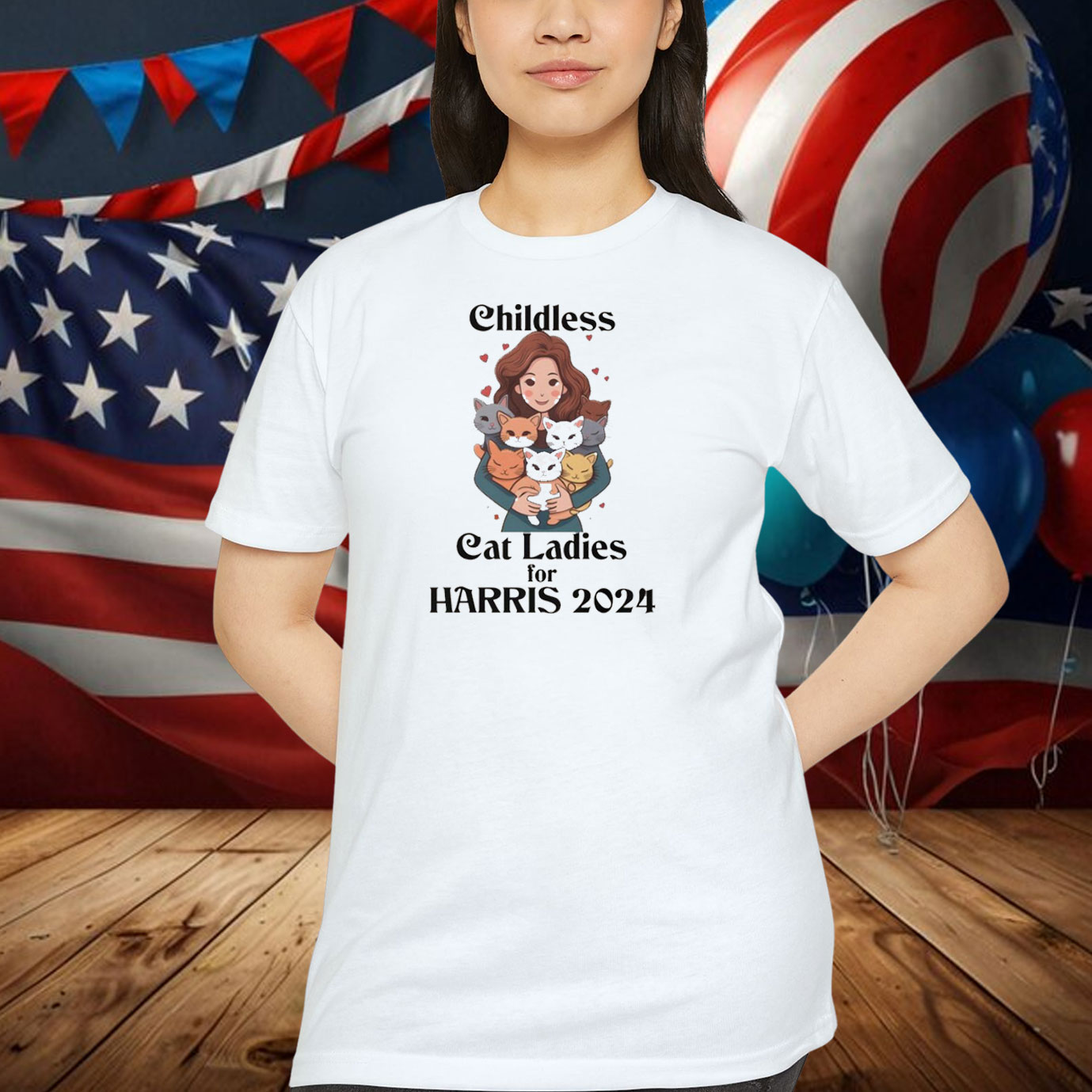 Childless Cat Ladies for Harris 2024 Shirt