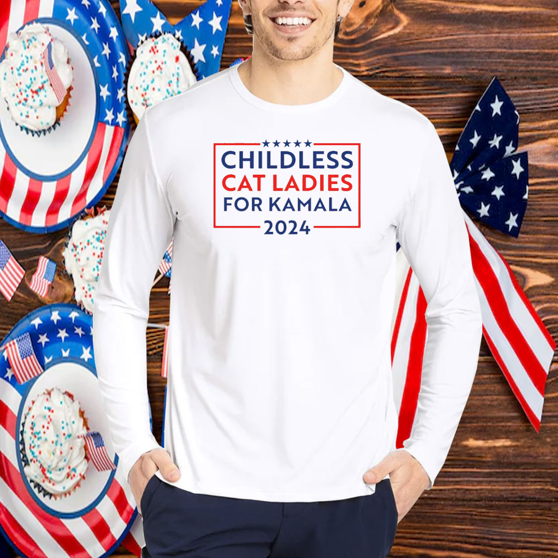 Childless Cat Ladies for Kamala T-Shirt, Kamala Harris Cat Lady Shirt