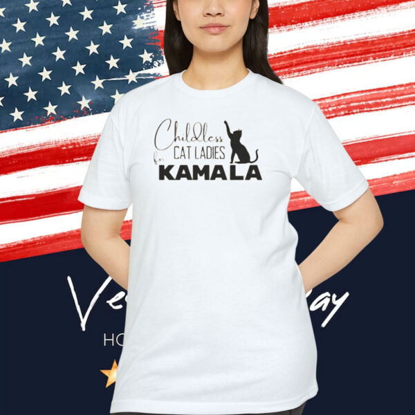 Childless Cat Ladies for Kamala Tshirt, Funny Political Tee, Childfree Shirt