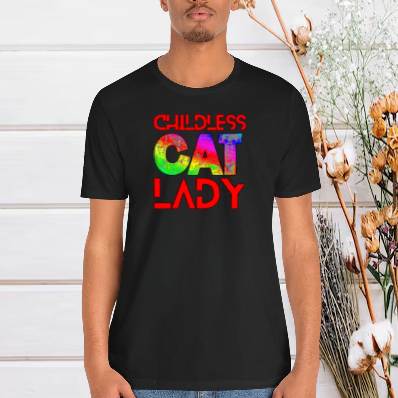 Childless Cat Lady 1 - Rainbow Childless Cat Ladies Vote, Too Shirt