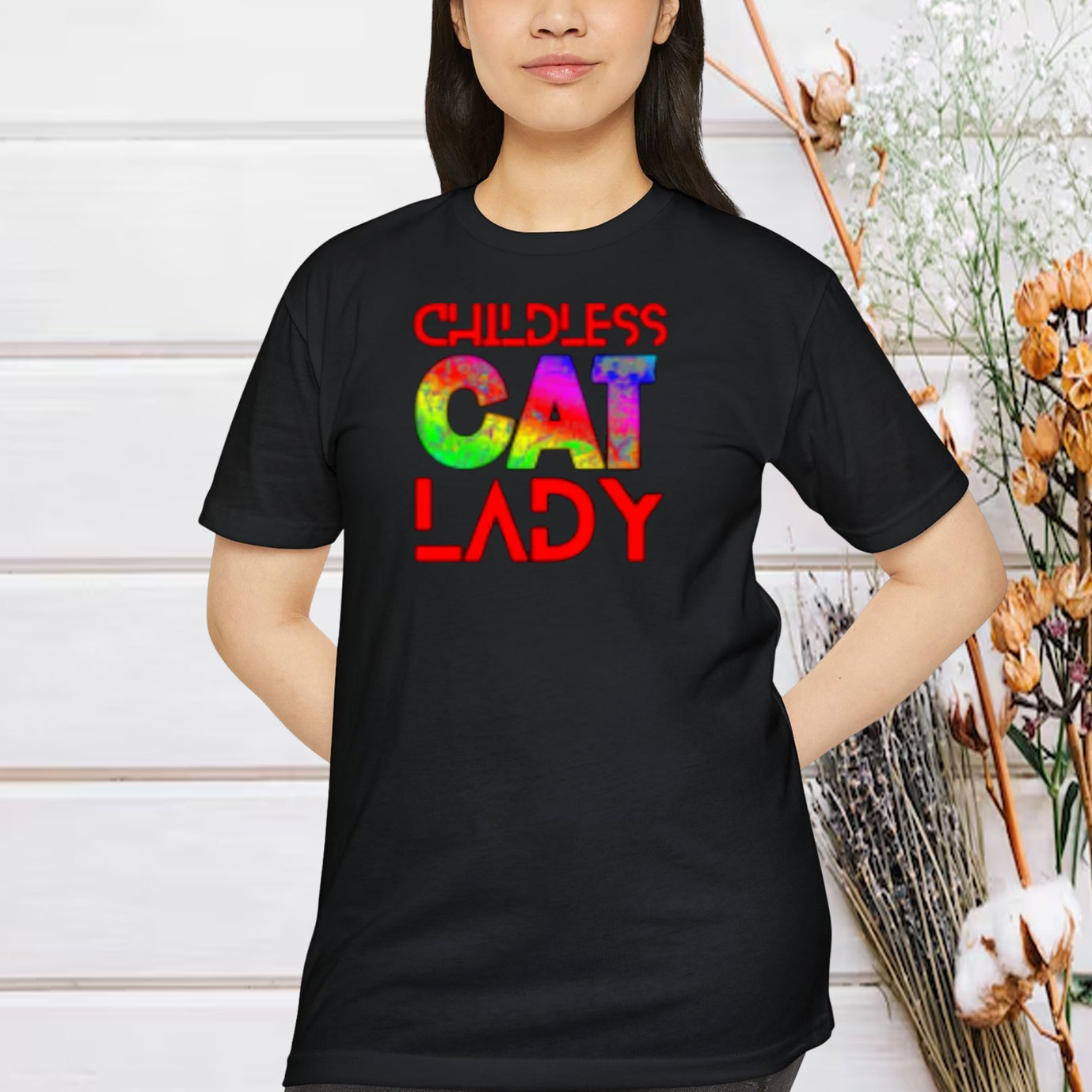 Childless Cat Lady 1 - Rainbow Childless Cat Ladies Vote, Too Shirt