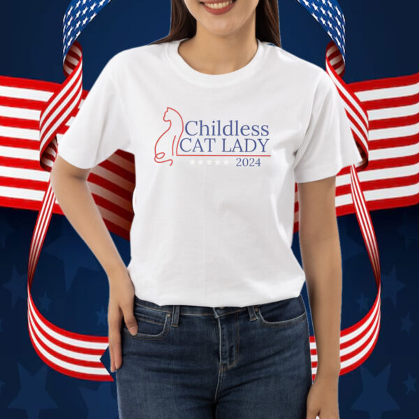 Childless Cat Lady 2024 Shirt, Madame President, Kamala 2024 Shirt