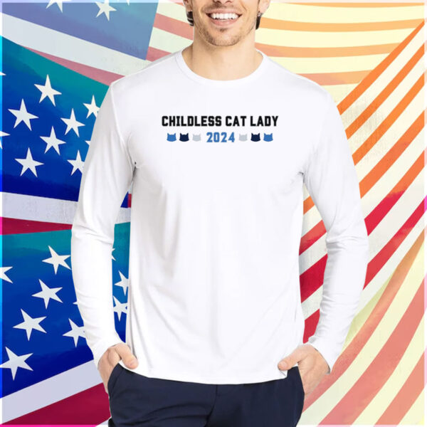 Childless Cat Lady 2024 Shirt, Political Democrat Shirt, USA President Elections Shirt