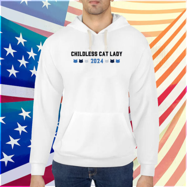 Childless Cat Lady 2024 Shirt, Political Democrat Shirt, USA President Elections Shirt