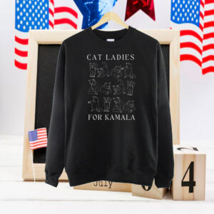Childless Cat Lady Cat Ladies for Kamala For the People Madam President Kamala Harris Shirt