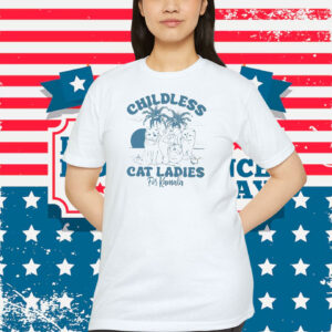 Childless Cat Lady For Kamala Shirt, Kamala Coconut Tree Shirt