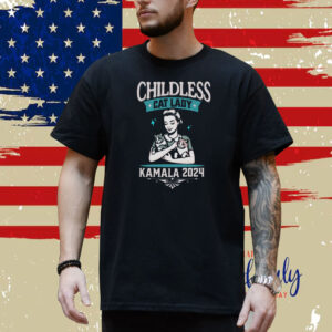 Childless Cat Lady For Kamala shirt, Retro Catlady, Kamala Harris for President Shirt