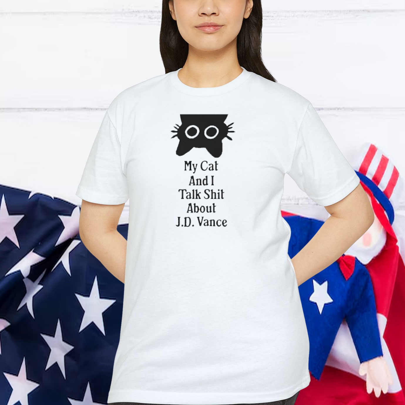 Childless Cat Lady Funny Cat T-Shirt, Women Against Fascism Shirt