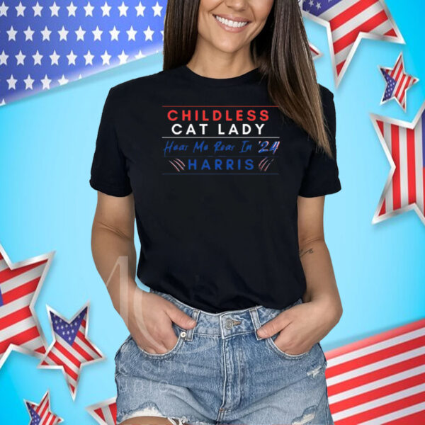 Childless Cat Lady, Harris 2024, Childless Cat Lady For Kamala Shirt