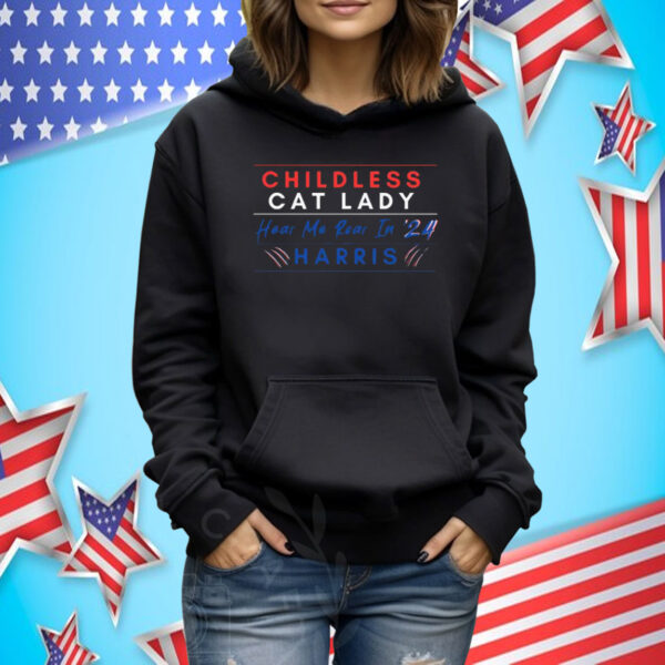 Childless Cat Lady, Harris 2024, Childless Cat Lady For Kamala Shirt