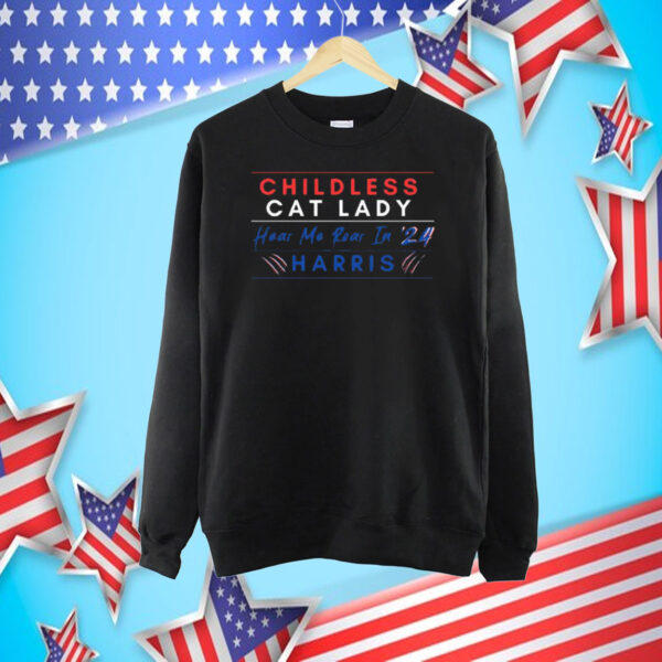 Childless Cat Lady, Harris 2024, Childless Cat Lady For Kamala Shirt