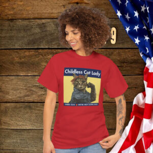Childless Cat Lady Harris 2024 We’re Not Going Back Shirt