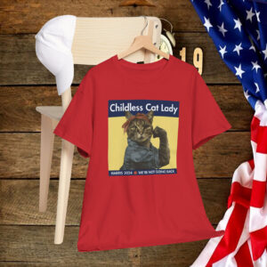 Childless Cat Lady Harris 2024 We’re Not Going Back Shirt