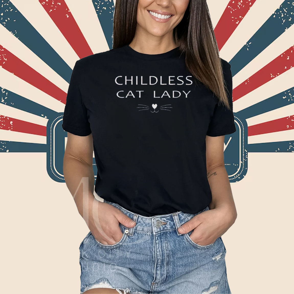 Childless Cat Lady Kamala Harris Hoodie Election 2024 Shirt