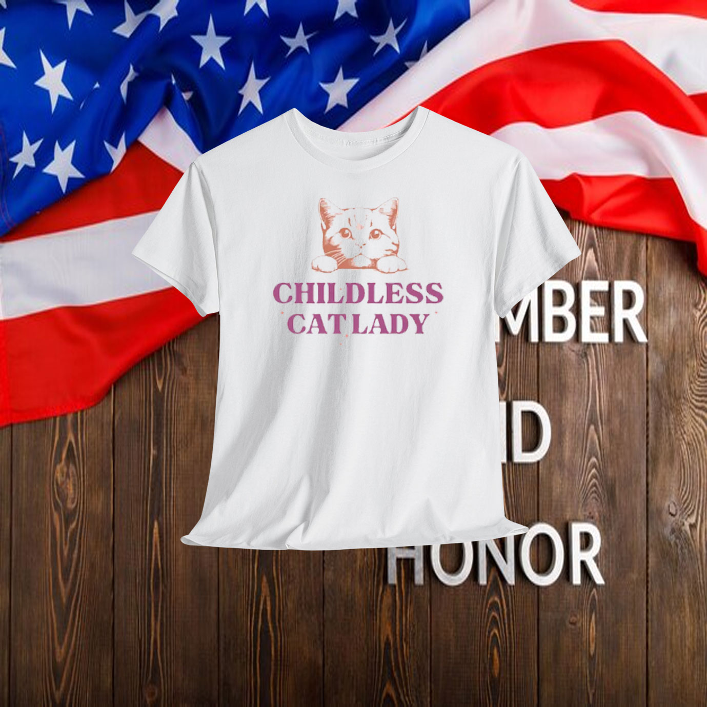 Childless Cat Lady Kamala Shirt - A Bunch Of Childless Shirt