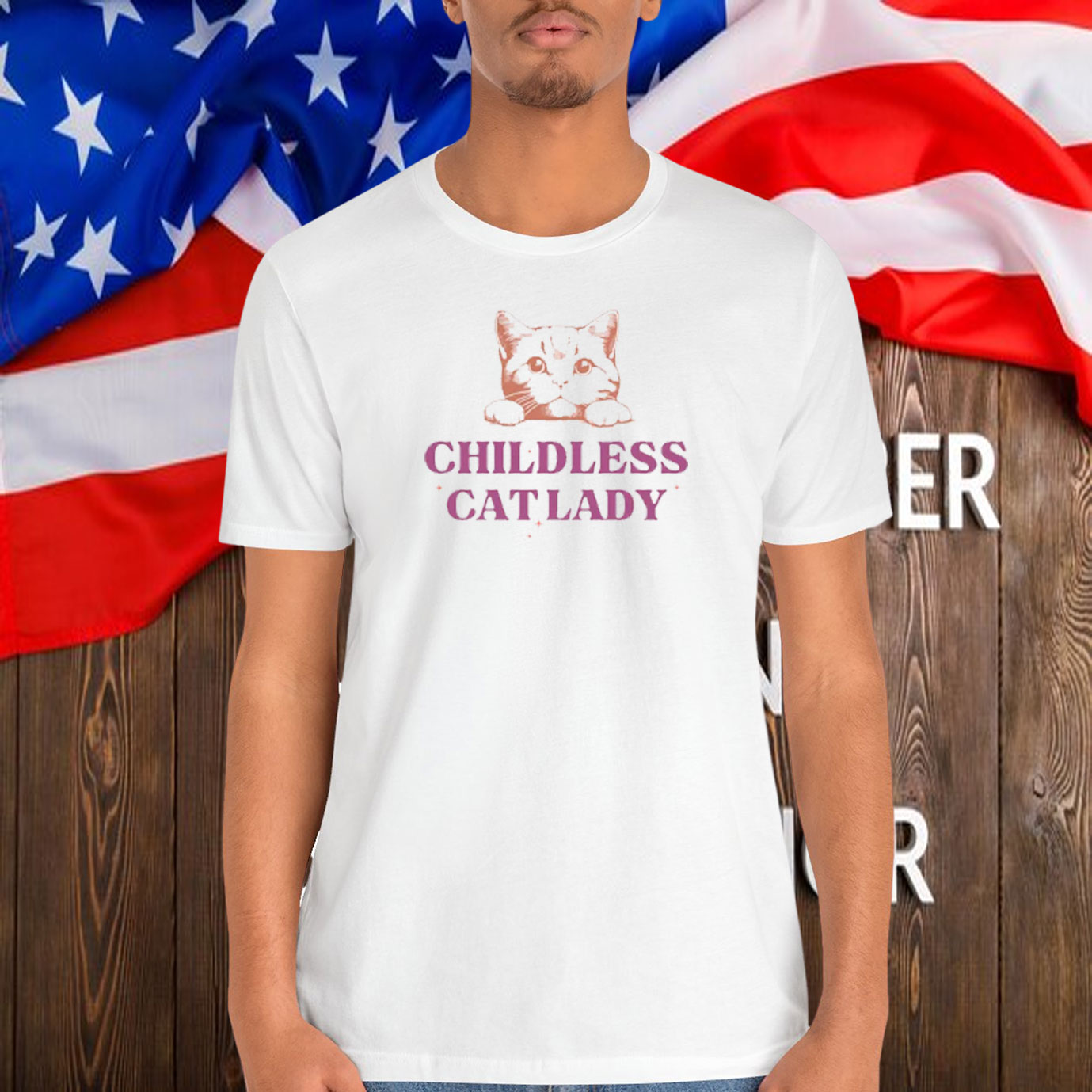 Childless Cat Lady Kamala Shirt - A Bunch Of Childless Shirt
