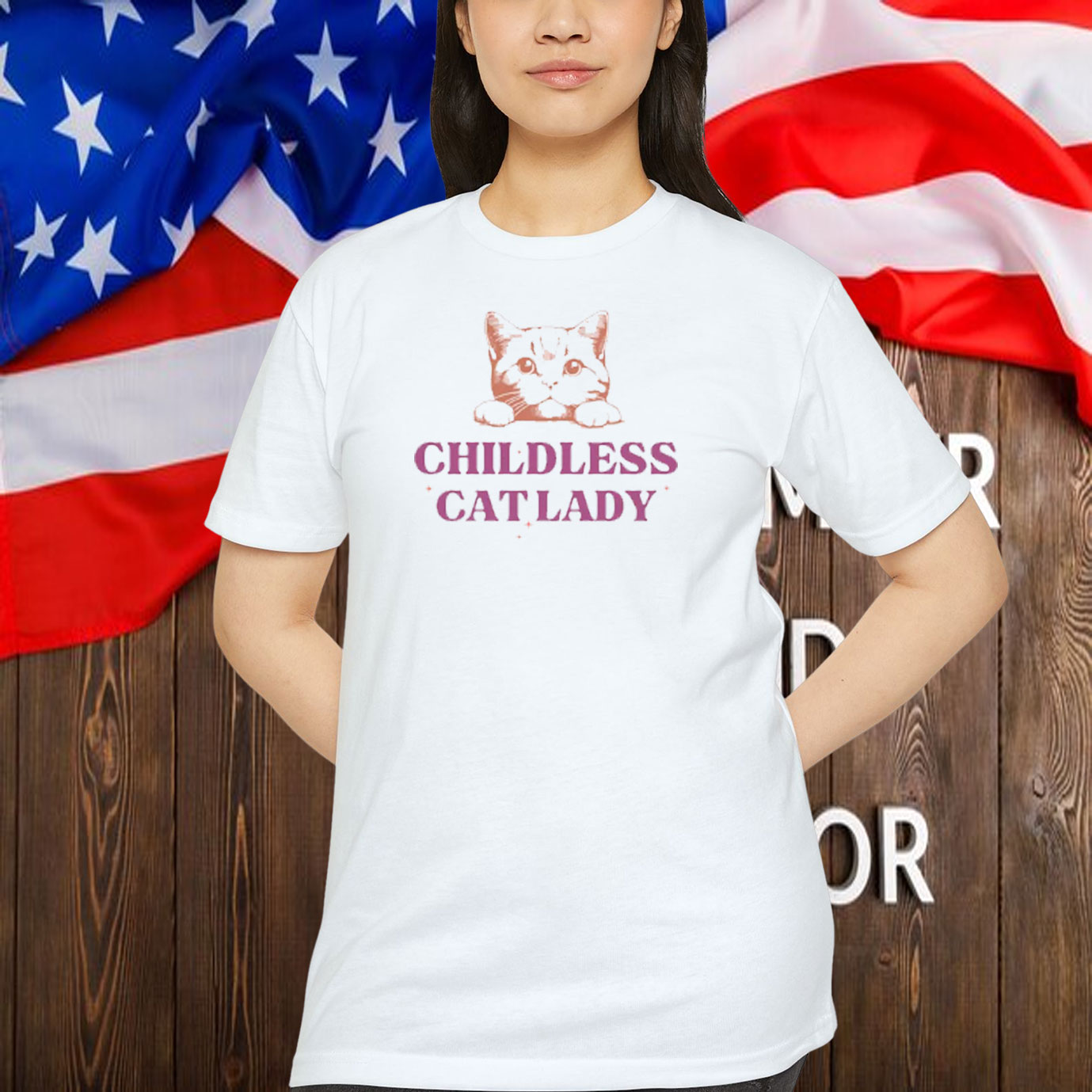 Childless Cat Lady Kamala Shirt - A Bunch Of Childless Shirt