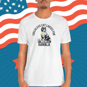 Childless Cat Lady Kamala Shirt, Democrat T-Shirt, Subtle Pride Shirt