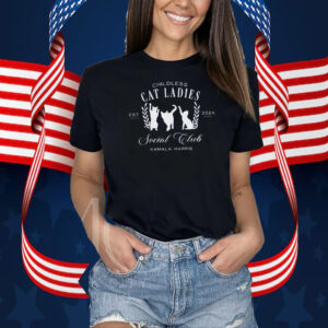 Childless Cat Lady Kamala Shirt - Miserable Childless Cat Ladies Shirt