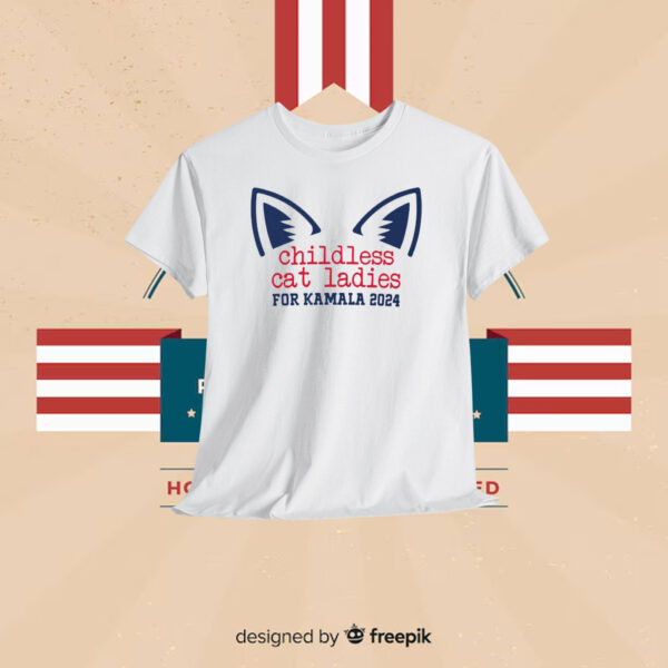Childless Cat Lady Kamala for President Shirt