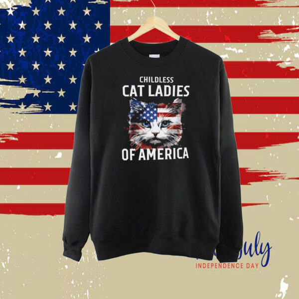 Childless Cat Lady Meme Shirt Kamala Harris 2024 Shirt