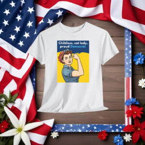 Childless Cat Lady Proud Democrat,Kamala for President Shirt