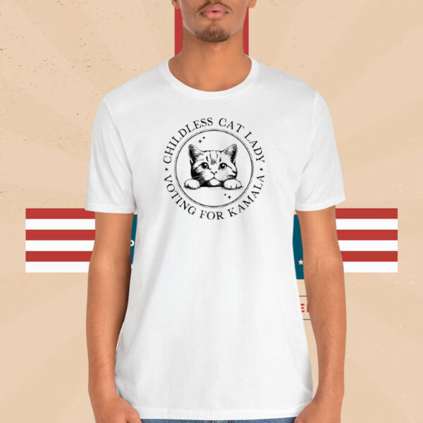 Childless Cat Lady Shirt, 2024 Election shirt, I Vote tee, Democrat gift Shirt